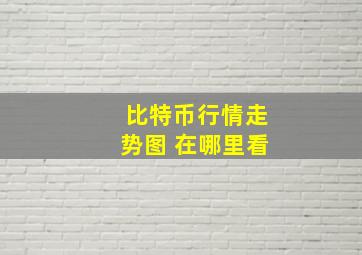 比特币行情走势图 在哪里看